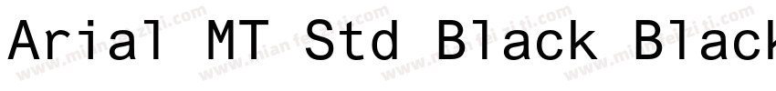 Arial MT Std Black Black字体转换